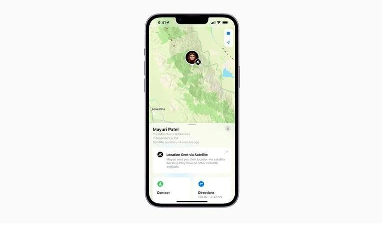 峨边苹果14维修分享iPhone14系列中 FindMy功能通过卫星分享位置方法教程 